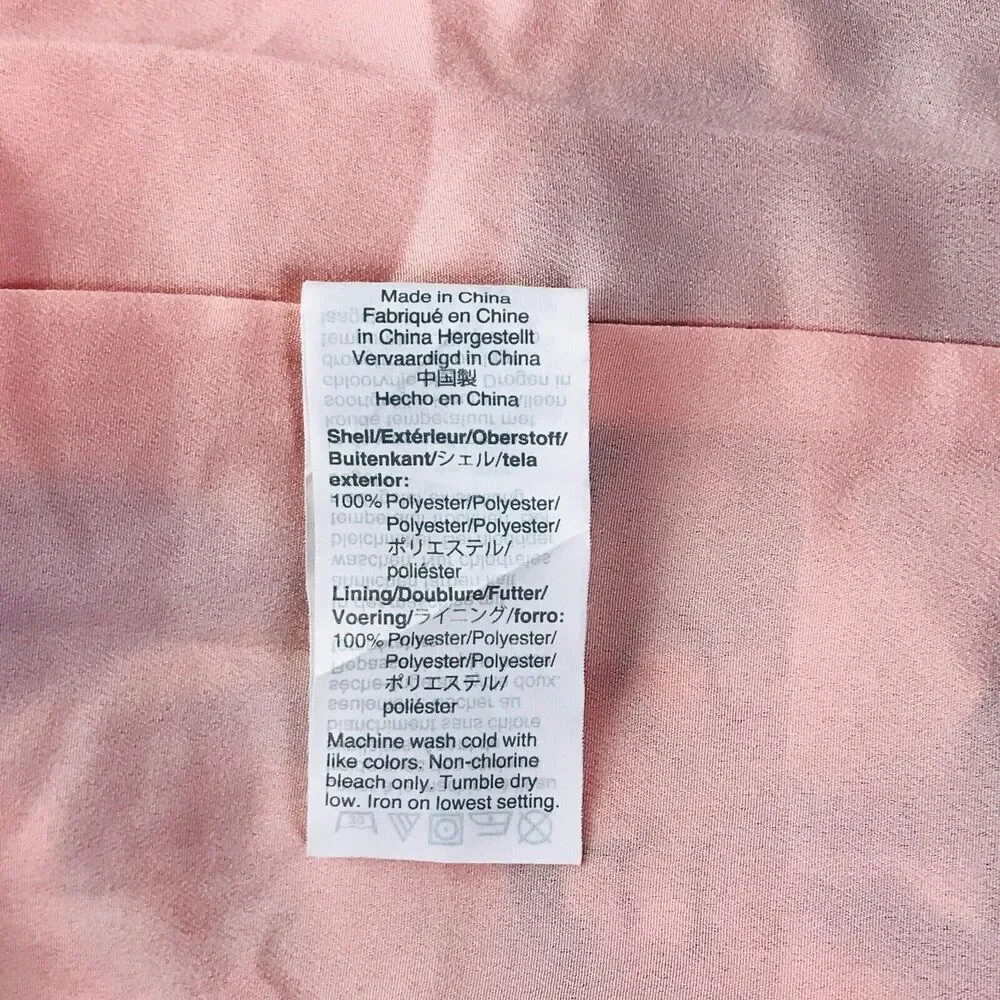 J Crew Women's 0 Dress Pink Blue Floral Sleeveless Crinkle Tiered Midi BW22